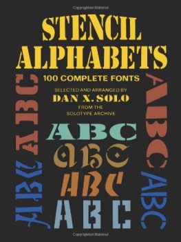 stencil alphabets 100 complete fonts