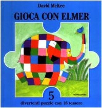 gioca con elmer. 5 divertenti puzzle completi con 9 tessere