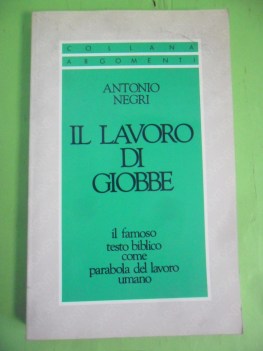lavoro di giobbe. testo biblico come parabola del lavoro umano