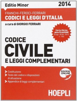 codice civile editio minor e leggi complementari