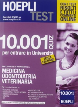 Hoepli test 10001 quiz medicina odontoiatria veterinaria