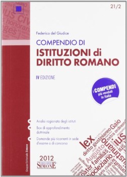 compendio di istituzioni di diritto romano IV edizione