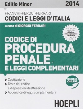 codice di procedura penale 2014 diritto,economia,finanze