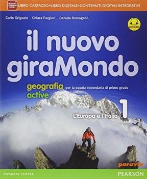 nuovo giramondo activebook 1 +eb (3t) geografia sc.media
