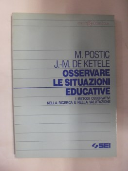 osservare le situazioni educative