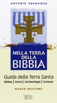 nella terra della bibbia +mappa 50x70 della terra santa e di gerusalemme