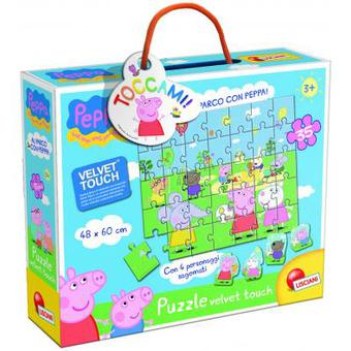 peppa puzzle velvet touch al parco con peppa