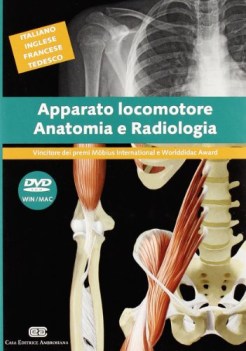 apparato locomotore anatomia e radiologia DVD multimediale